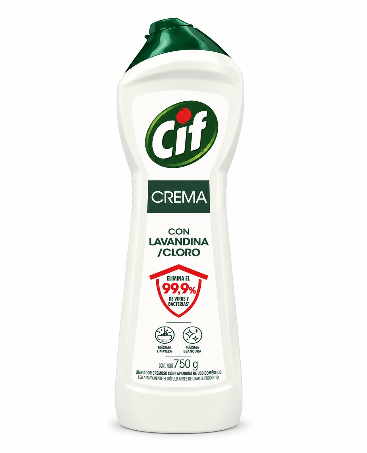 Cif Crema Multiuso C/Lavandina y cloro 750 Gr